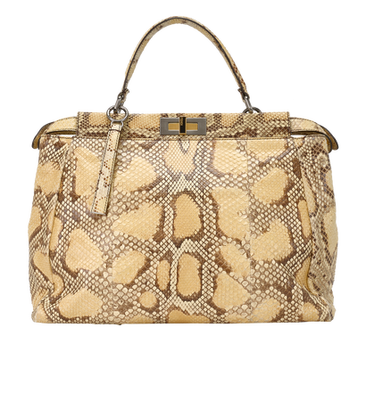 Large Peekaboo, &pound;2,100, Handbags, Brown/Yellow, Leather, Front view
